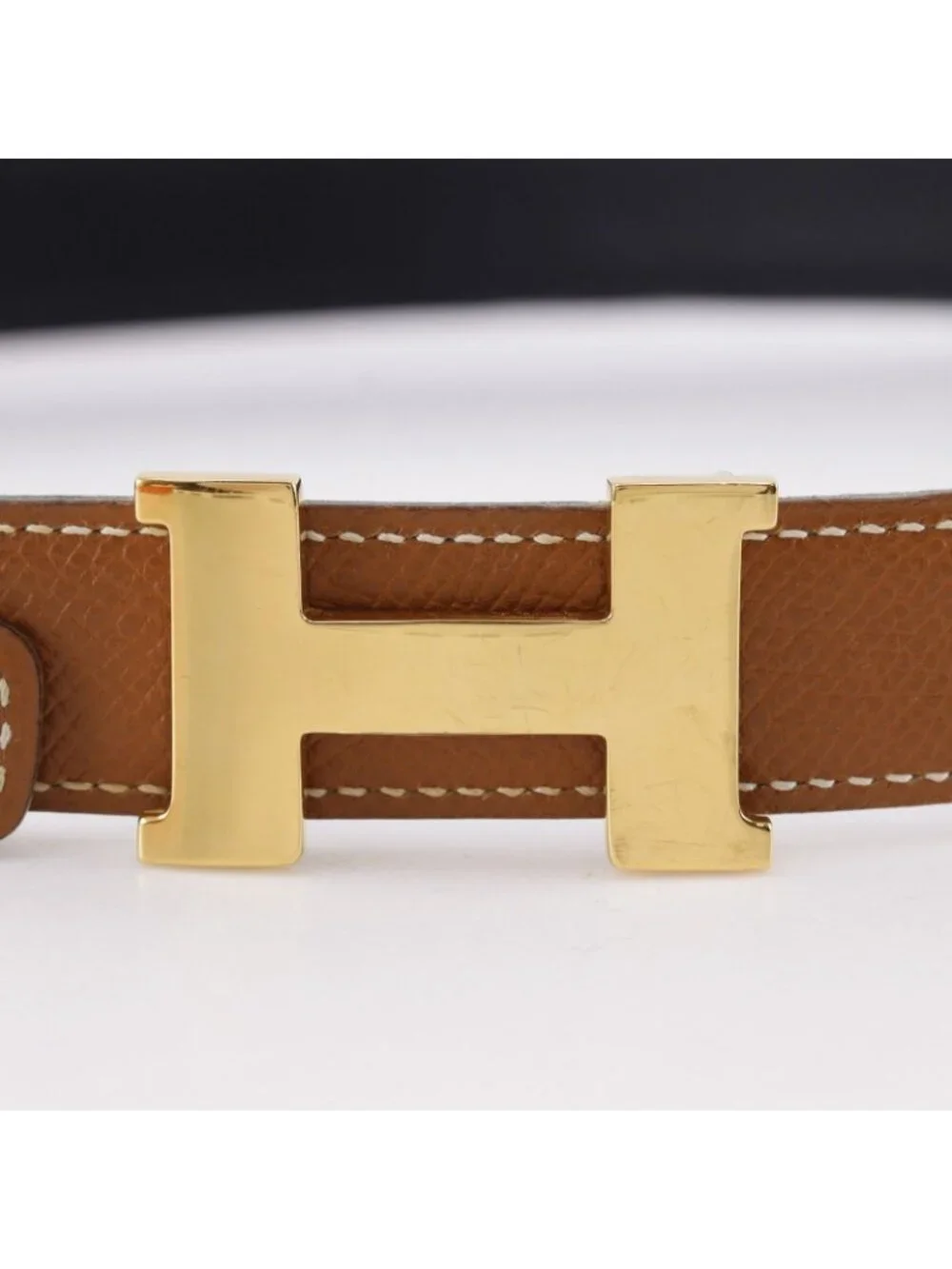 Hermes Constance Belt Reversible Veau Epsom Calf Gold Plated Brown Black
